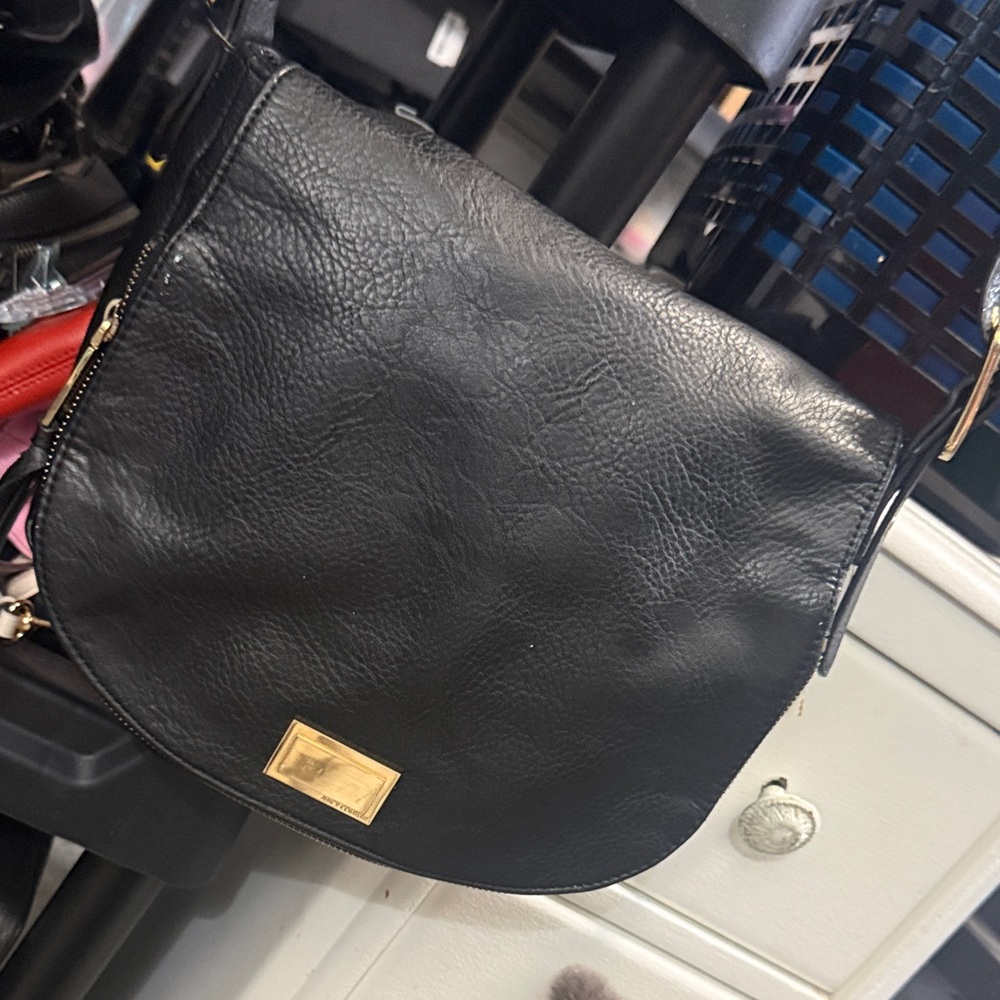 Juicy Couture Black Crossbody Bag with Gold Accent